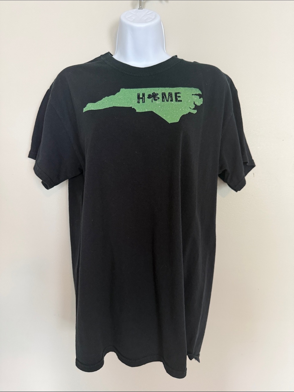 Gildan Black T-Shirt with Green North Carolina HOME Graphic